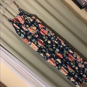 Long floral maxi dress